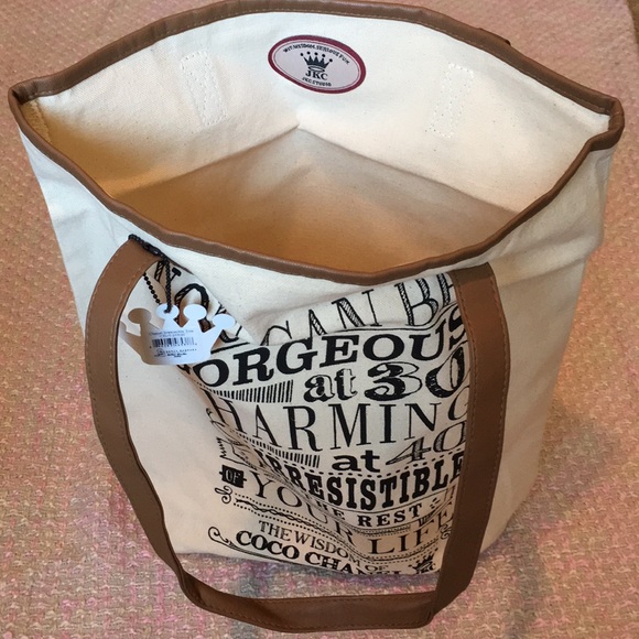 NWT The  Wisdom of Coco Chanel Tote Bag - Picture 2 of 5